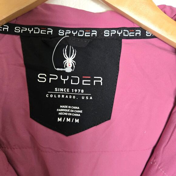 Spyder Thermal Insulated Performance Winter Jacket - Black & Pink - Size M - Picture 4 of 7